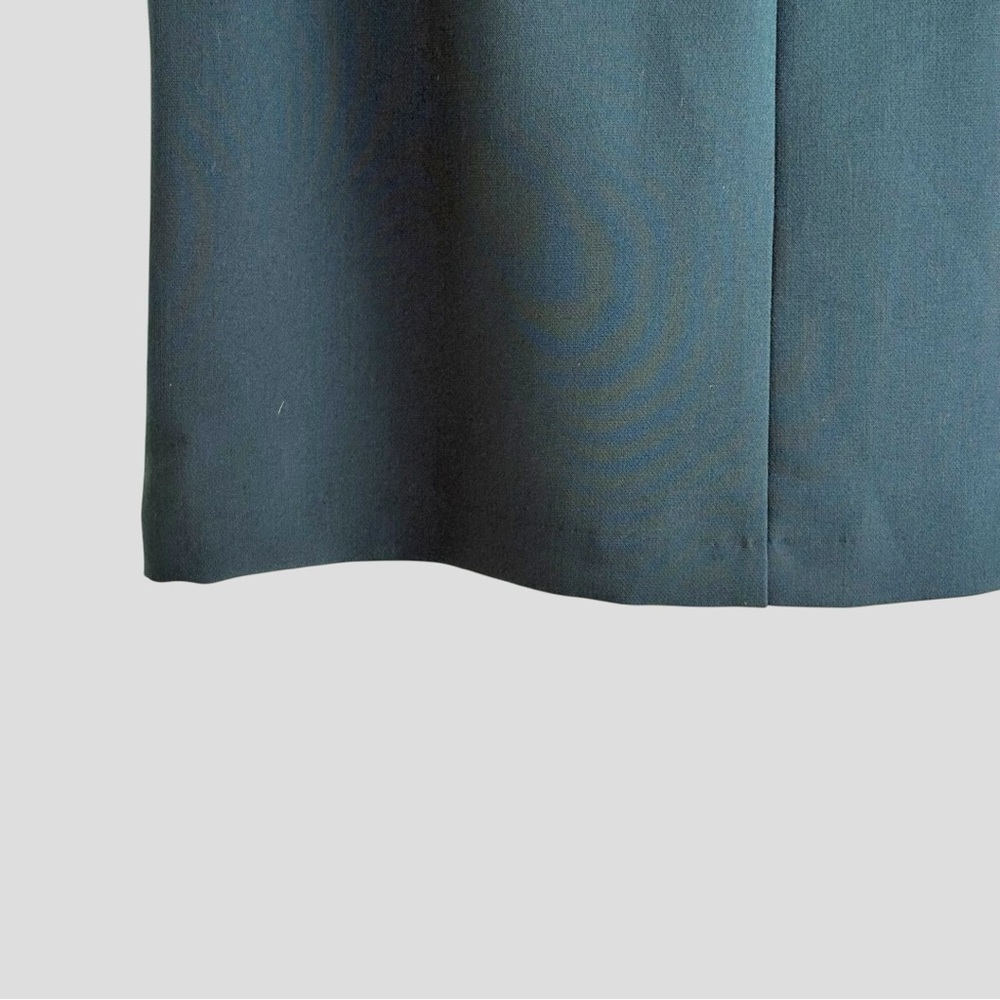 Banana Republic Teal Belted Mini Skirt Sz 4 | Structured‎ Workwear Office - Picture 10 of 10